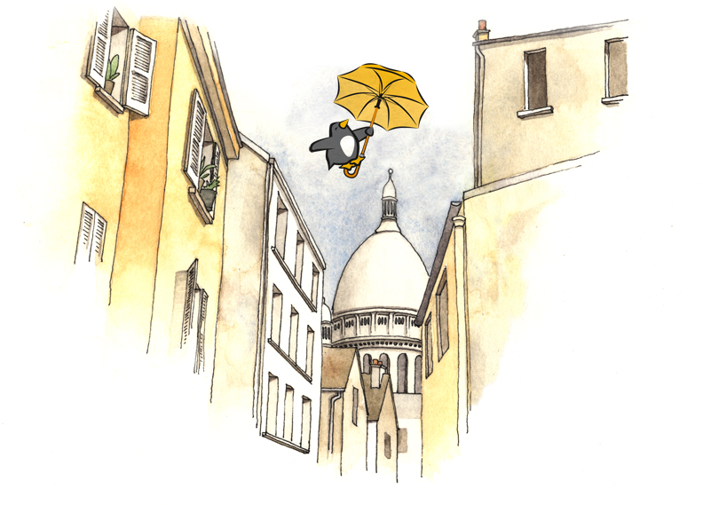 Amelia at Sacre Couer