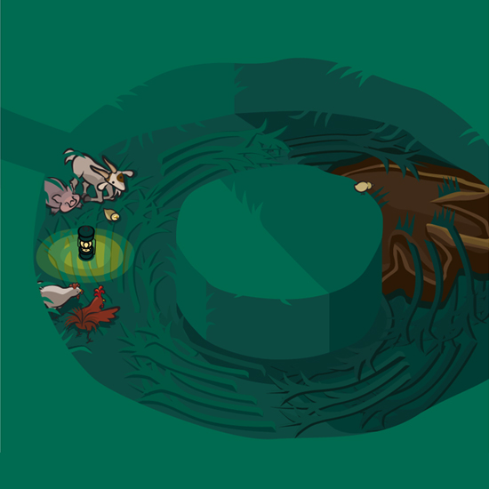 Goat + Pig and pals find unusual things done to the crops... must be crop circles