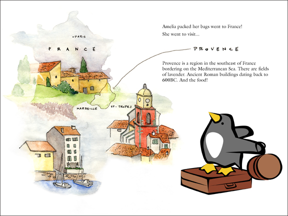 Amelia's Adventures in France map