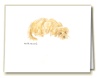 Amelia's Greetings card lovable dog