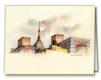 Amelia's Greetings card Empire State Building, NYC