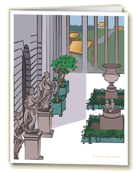 Amelia's Greetings card Petrie Court Met Museum