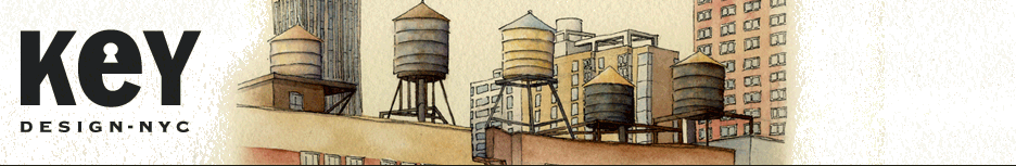 Key Design NYC water towers painting